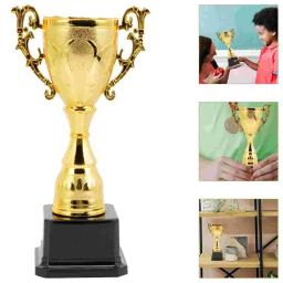 Troféu de Ouro Modelo de Plástico, Pequeno Prêmio Cup, Escola Recompensando Fornecimento, Competição Lembranças de Futebol, Artesanato Infantil Prêmios - Image 3
