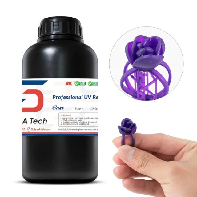 Resina Siraya Tech-3D para Joias: Queima Limpa e Impressão Fácil, Disponível em 1kg e 500g