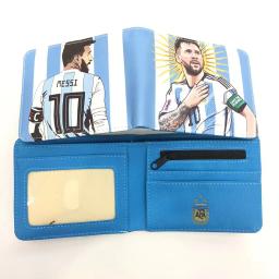 Carteira colorida para bolsa de futebol Messi, Cristiano Ronaldo, Mbappé, lembrança do clube, presente para menino, novo, fãs - Image 4