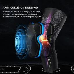 Leve Anti-Colisão Esporte Joelheira, Joelheira Respirável, Protetor de Suporte Do Joelho, Voleibol, Basquete, Segurança Esportiva, 1Pc - Image 2