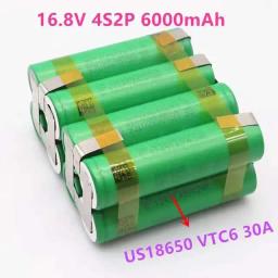 (Personalizado) 18650 vtc6 bateria 3000mAh 30amps chave de fenda bateria eletrodo bateria 3s1p 4s1p 5s1p 4s2p 5s2p - Image 6
