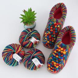 50g/Bola de Algodão Do Arco-Íris Babysoft Manual Crochet Manta Palmilha Manual DIY Fio Tecido Crochet Médio Grosso Acrílico Crochet Manual - Image 4
