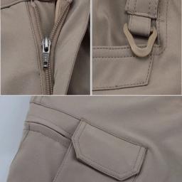 Calças de carga tática masculina, calças elásticas, secagem rápida, esportes de trekking, escalada, caminhadas, camping, pesca, caça, primavera, outono, outono - Image 3