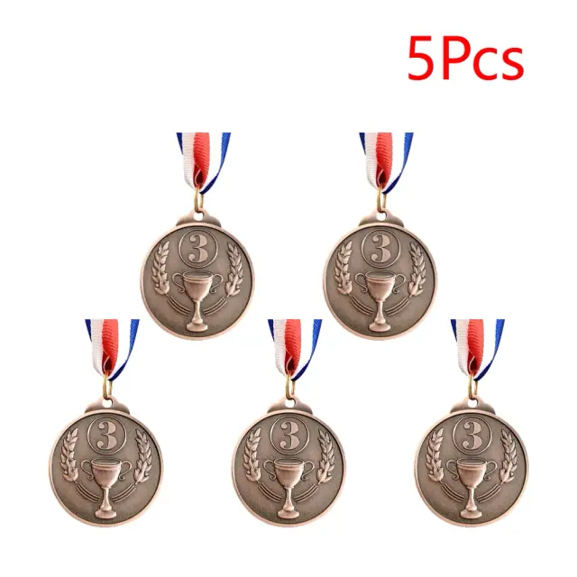 Medalhas de Ouro, Prata e Bronze com Fita Cinta para Esportes ao Ar Livre - Premie Seus Vencedores em Competições de Futebol com Pacotes de 1 a 30 Unidades
