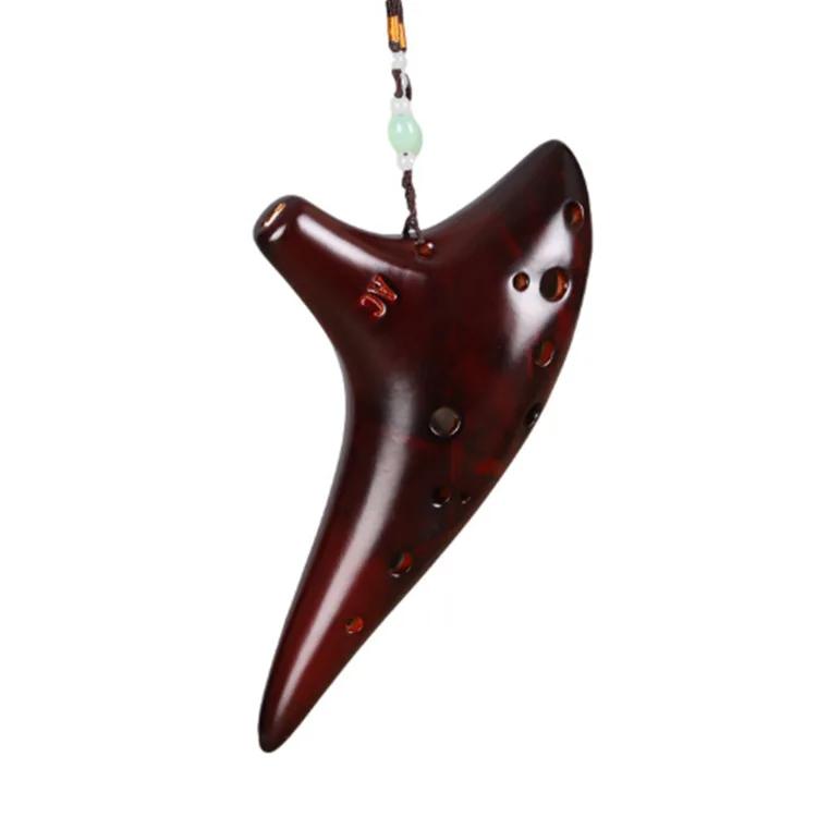 Flauta Cerâmica Ocarina para Decoração Doméstica, Porcelana de 12 furos Alto C, Instrumentos Musicais, Pode Ser Usado Como Presentes, 3 Cores - Image 1