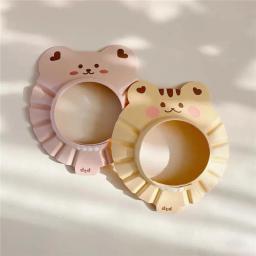 Cartoon Bear Baby Foam Shampoo Cap, Chapéu de lavagem de cabelo macio para crianças, Chuveiro de banho - Image 2