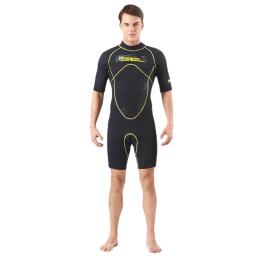 3mm shorty wetsuit masculino manga curta surf terno molhado para homens kite macacão kite caiaque natação - Image 2