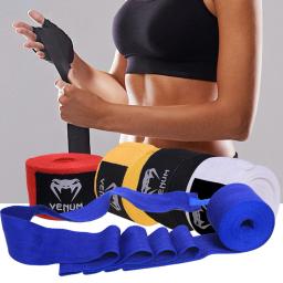 Bandagem Elástica De Boxe De Algodão, Protetor De Mão, Envoltório De Pulso, Punho, Sanda, Muay Thai, Karatê, Fitness, 1,5 m, 3 m, 5m - Image 1