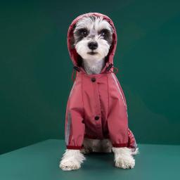 Roupas impermeáveis para animais de estimação, Raincoat para cachorros pequenos e médios, Hoodies para gatos, Raincoat reflexivo, Macacão Shih Tzu, Chihuahua Pug Rain Coats - Image 4