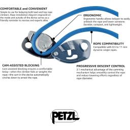 PETZL Grgi Belay Dispositivo com Cam Assistida Bloqueio para Esporte, Trad e Top Rope Escalada - Image 2