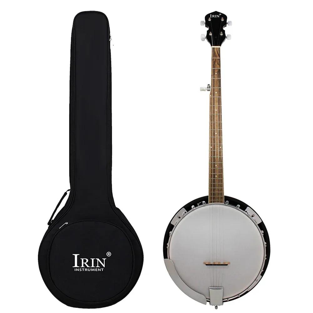 IRIN-Rosewood Fingerboard Banjo com saco, 5 cordas, 22 traste, guitarra, iniciante, instrumento musical, presente - Image 1