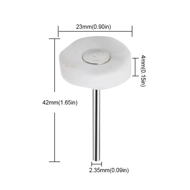 Pano de Polimento de Algodão 3mm para Polir Rodas de Joias de Prata, Ouro e Metal - Almofada Redonda Abrasiva