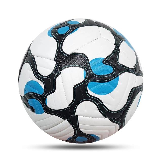 Bola de Futebol PU Machine-Stitched Super Coroa Britânica - Ideal para Treinamento e Competição, No. 5, Atacado de Fábrica Cross-B