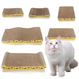 Papelão ondulado Pet Scratching Board Brinquedos de gato Almofada de unhas de moagem Móveis de proteção interativa Brinquedo Scratcher de gatos - Image 1