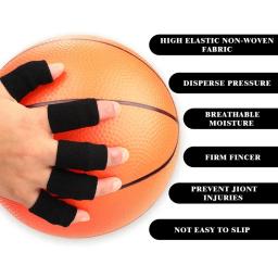 Fita elástica respirável do dedo, suporte das mangas do dedo, protetor da cinta do polegar, basquetebol, tênis, grilo, badminton, 10pcs por o jogo - Image 3