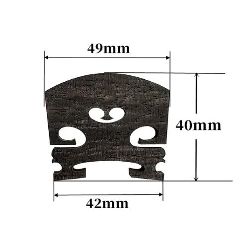 Conjunto de Acessórios para Violino em Maple, Ébano e Jacarandá - 5 peças para tamanhos 4/4, 3/4, 1/2, 1/4 e 1/8