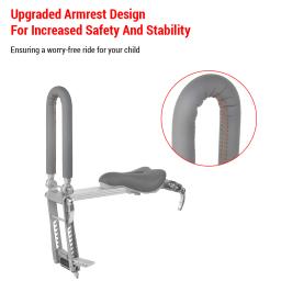Assento de bicicleta dobrável ultra leve para crianças, acessório portátil de bicicleta para adultos, bicicletas de estrada, bicicletas de liberação rápida - Image 3