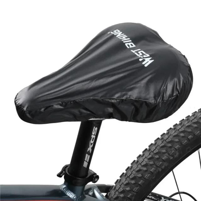 Capa de Selim de Bicicleta Impermeável e Resistente com Proteção UV e Ajuste Elástico para Acessórios ao Ar Livre