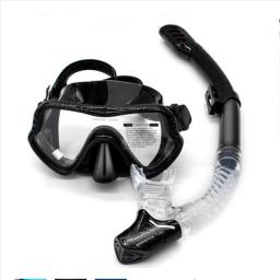 Máscara profissional mergulho snorkel e snorkel óculos, fácil respiração tubo conjunto, óculos de natação, novo, quente - Image 5