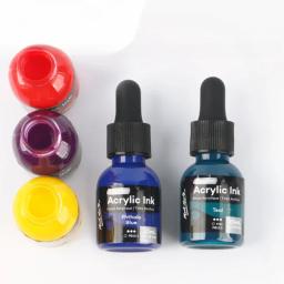 Conjunto de tinta de propileno líquido impermeável, secagem rápida, arte sem desbotamento, grafite DIY artesanal, pigmento aquarela, 6 12, 20ml - Image 3