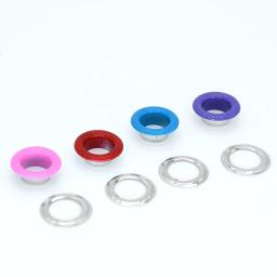 Colorido Metal Ilhós Grommets, Buraco Olho Anéis, Mix Cor para Leathercraft, Sapatos, Cinto, Cap, Saco Tags, Vestuário, Scrapbooking, 100 Conjuntos - Image 4