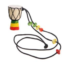 Africano Mini Djembe Percussão Hand Drum, Pingente para Bongo, Presente clássico para crianças, Kids Learning Instrument, Presente - Image 4