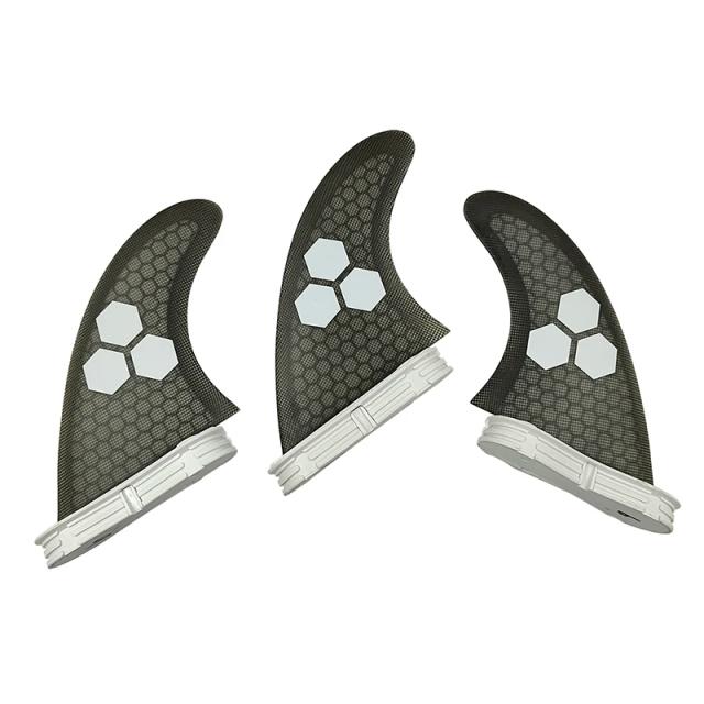 Fins Honeycomb de Fibra de Vidro G7 para Funboard e Shortboard com Performance Core e Tri Prancha FCS 2