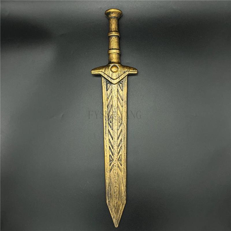 Espada viking medieval, 5 peças, espada larga, punhal, arma de halloween, decoração de festa de páscoa, adereço de plástico, espada, presente de criança, brinquedo - Image 1