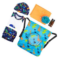 Impermeável Drawstring natação saco para crianças, mochila dobrável, sacos de armazenamento, molhado e seco separação, equipamento de natação portátil - Image 5