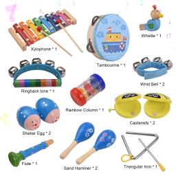 Conjunto De Instrumentos De Percussão De Madeira, Educação Musical, Jogos Interativos Interessantes, Desenvolvimento Coordenado De Olho De Mão - Image 5
