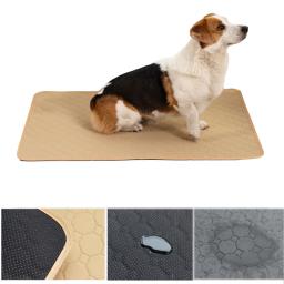 Lavável tapete de fraldas para animais de estimação do cão à prova dwaterproof água reutilizável almofada de treinamento urina absorvente ambiente proteger fralda tapete de assento do carro do cão capa - Image 1