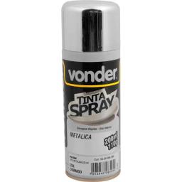 Tinta em Spray 110 GR 200 ML Metálico Cromado VONDER - Image 1
