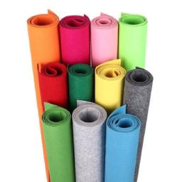 Tecido de feltro macio, folha de tecido de feltro não tecido, faça você mesmo, bonecas de costura, artesanato, várias cores disponíveis para personalização, material 1mm - Image 1