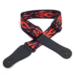Correia de guitarra de nylon e PU, Correias de impressão coloridas ajustáveis, Bass, Acústico, Acessórios para guitarra elétrica - Image 2