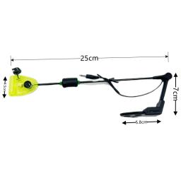 Aço inoxidável Carp Pole Rocker Swinger, Estilo Europeu, Apoio de Pesca, Indicadores de Alarme, Trolling Flash, Construção - Image 2