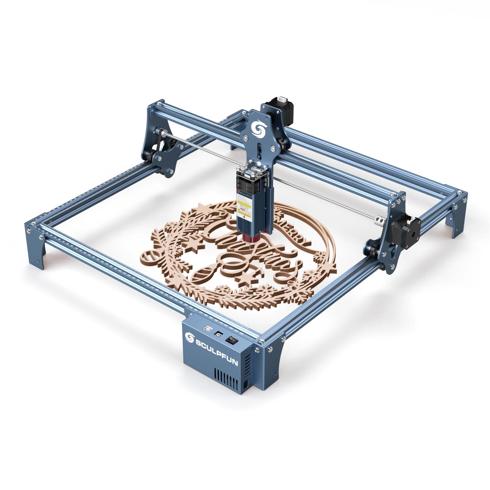 Navio do méxico armazém sculpfun s9 máquina de gravura a laser 410x420mm feixe moldar tecnologia madeira acrílico máquina corte a laser - Image 1