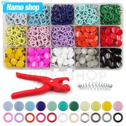 9.5mm metal prong snap fixadores botões sólido/oco botão de pressão studs com alicate kits de ferramentas para roupas sacos vestuário costura - Image 1