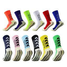 Meias antiderrapantes para homens e mulheres, antiderrapante, preto, aderência, futebol, basquete, tênis, esporte - Image 1