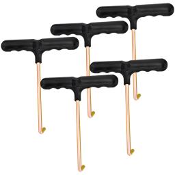 Apertores de cadarço duráveis, Patins De Hóquei No Gelo Extratores, Rolo De Plástico, Pro Tools Stick, Gancho De Sapato, 5 Pcs - Image 2