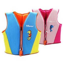 Terno de sobrevivência flutuabilidade infantil, neoprene inflável, colete salva-vidas para esportes aquáticos, portátil com apito de emergência, acessórios ao ar livre - Image 1