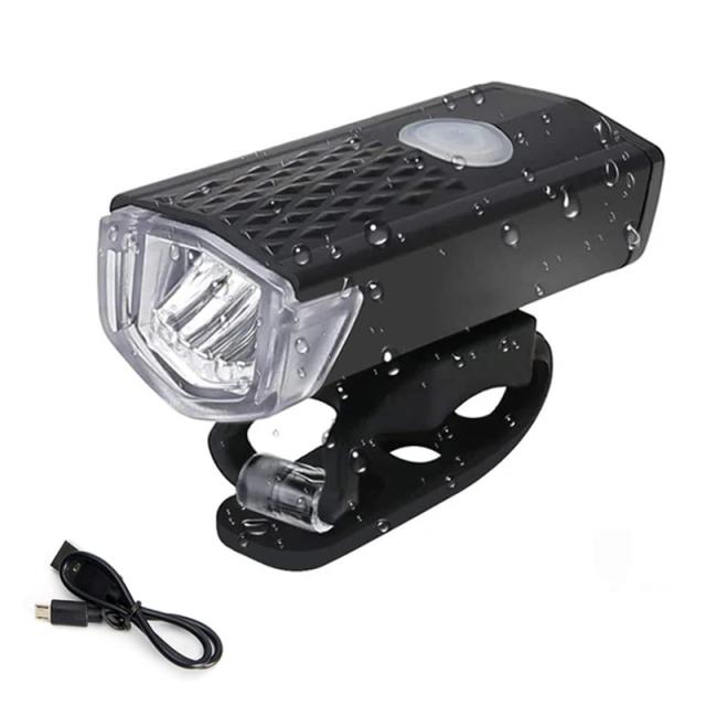 Conjunto de Luzes LED USB Recarregáveis para Bicicleta: Faróis Frontal e Traseiro para Ciclismo em MTB e Estrada