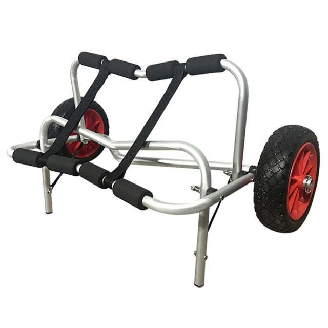 Carrinho Dobrável para Caiaque com Rodas de Areia - Ideal para Canoagem e Atividades Náuticas ao Ar Livre