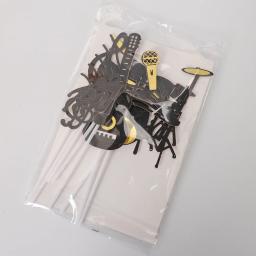 Notas Musicais Criativas Cake Topper, Instrumentos de Música, Festival Cupcake Toppers, Casamento e Festa de Aniversário Decoração do Bolo, 8PCs - Image 6