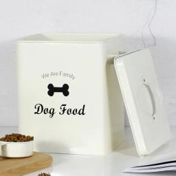 Grande capacidade selada pet food armazenamento balde, alimentadores do cão, umidade prova, recipiente de cozinha - Image 4