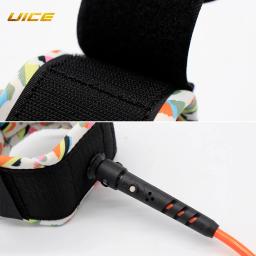 Trela de surf 5.5mm 5ft surf corda prancha tornozelo trela surf elástico enrolado super forte webbing sup pá trela - Image 3