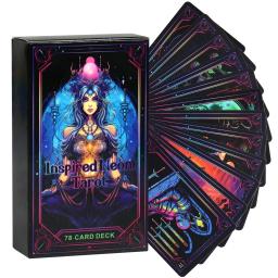 Inspirado Neon Tarot Baralho, Jogos de Adivinhação, Festa, Desktop Toy, Entretenimento Lazer, 18 + 78 Cartões, Sobre 10x6cm - Image 1