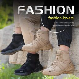 Sapatos de segurança de trabalho masculino ce certificado aço toe sapatos de segurança antiderrapante leve dedo do pé de aço antiderrapante botas de trabalho de proteção feminina - Image 4