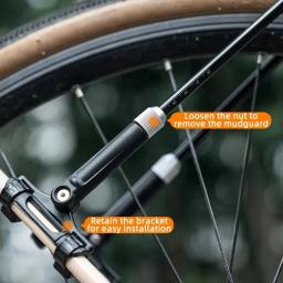 Para-lamas de bicicleta, guarda-lamas de bicicleta de estrada, liberação rápida traseira ou dianteira guarda-lamas leve para bicicletas de estrada 700c - Image 2