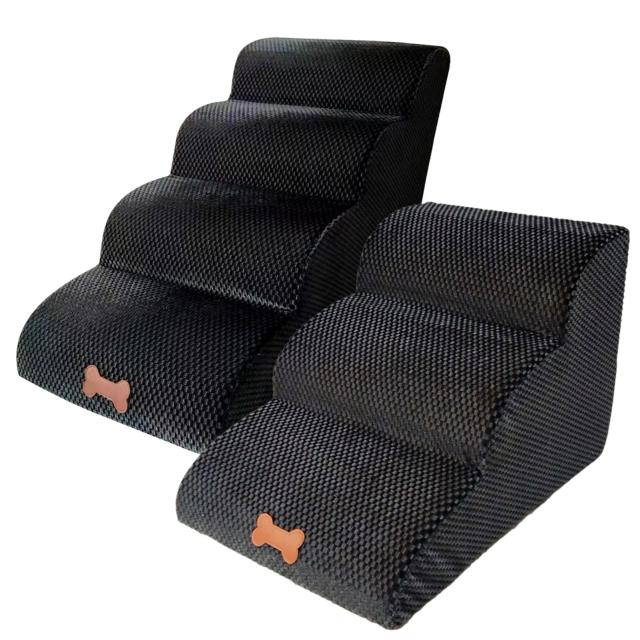 Escada Antiderrapante Removível de 3 Passos para Cães e Gatos Pequenos - Conforto e Segurança para Pets