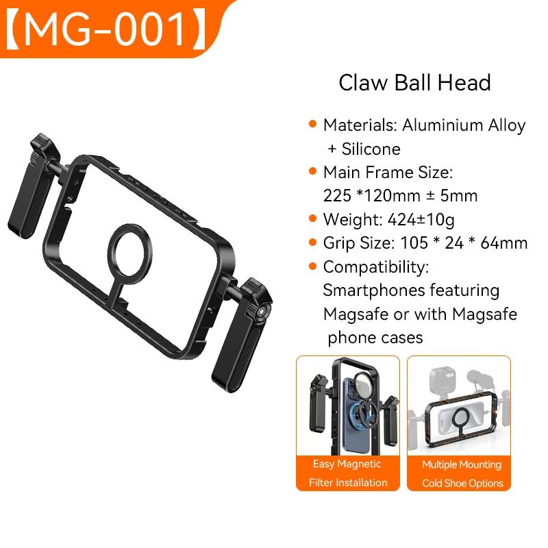 Ulanzi-Magsafe com alça dupla, caixa de alumínio, Filmaker Hold Cage para iPhone 16, 15, 14 Pro Max, estabilizador para gravação de vídeo, MG-001 - Image 1